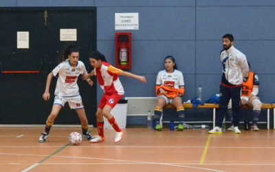 Lluita per la pilota d'una acció del darrer partit | Twitter Zaragoza FS